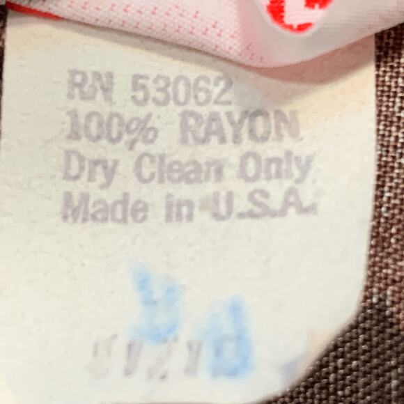 Vintage 90s Rayon Midi Skirt Taupe Purple Paisley Lattice Plaid Print High Waist - Picture 10 of 10